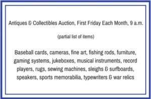 antiques auction information