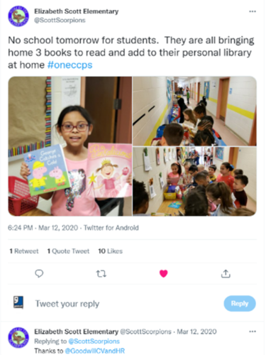 Twitter screen shot books for kids program in 2020