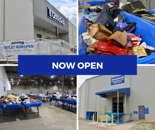 Virginia Beach Goodwill Outlet store aka 'Goodwill Bins' now open for discounted shopping and buying items by the pound.