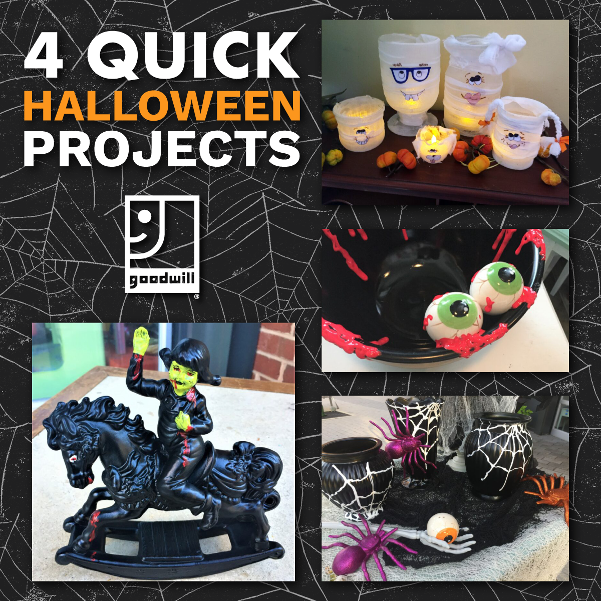 Four Quick Projects to Scare Up Some Halloween Fun