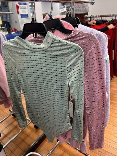 Thrifted tops from Goodwill