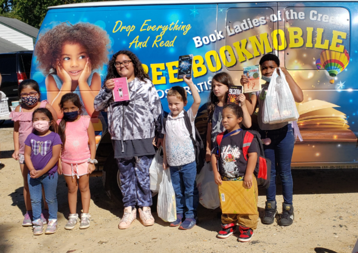 Books for Kids in Action. Books donated by Goodwill are used by local school program and book mobiles to give students access to FREE reading materials.