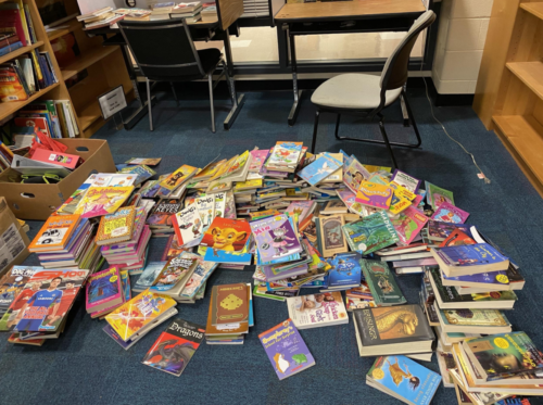 Books donated by Goodwill