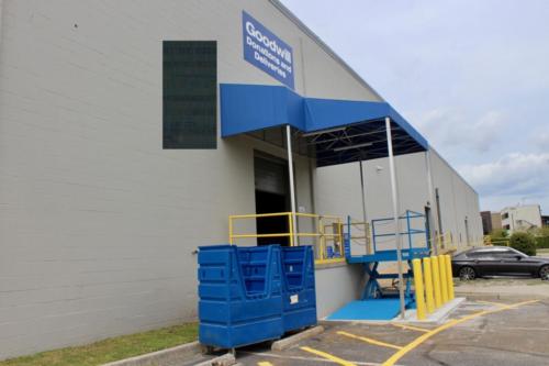 Drop off donations behing the Virginia Beach Goodwill Outlet 